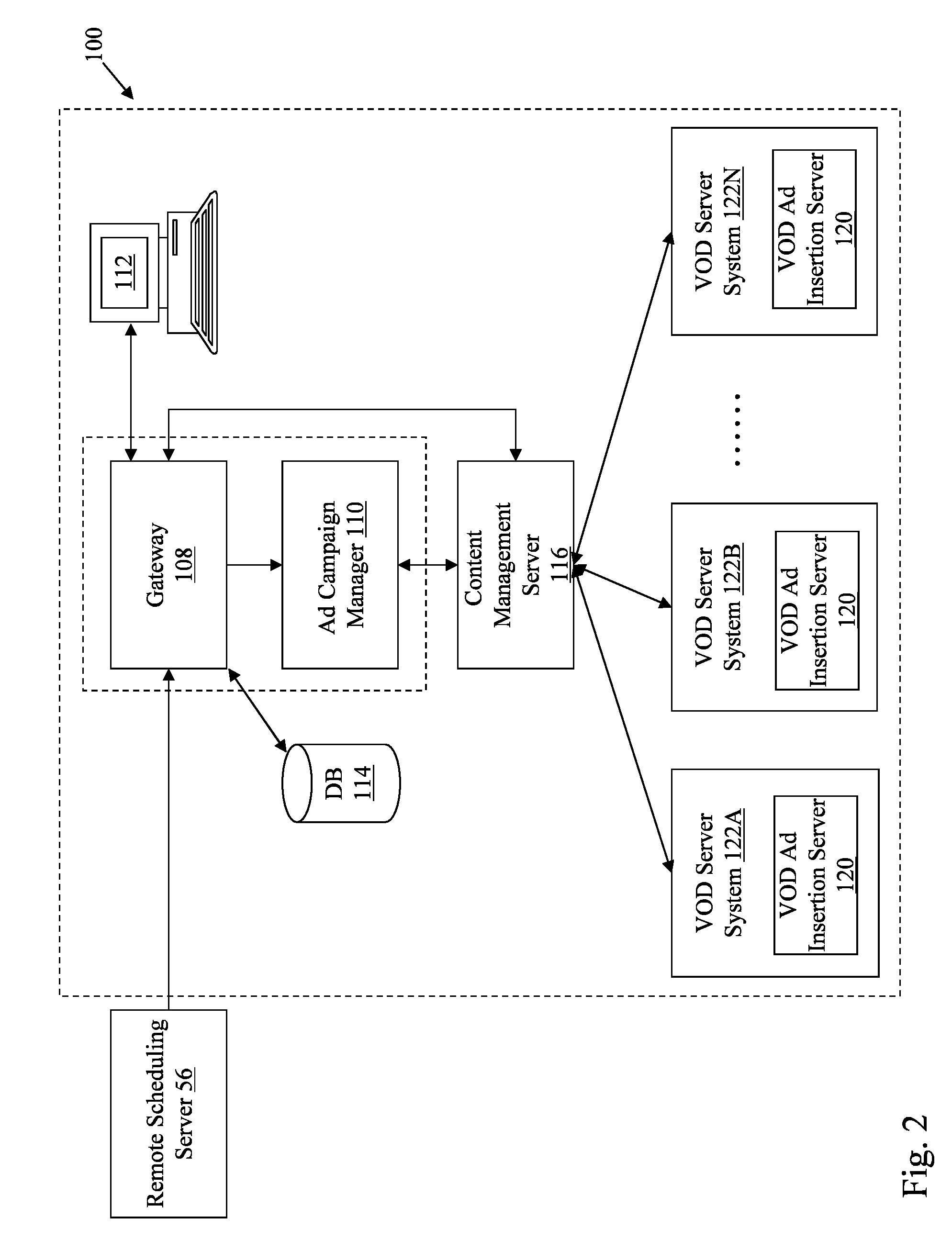 System and method of scheduling advertising content for dynamic insertion during playback of video on demand assets