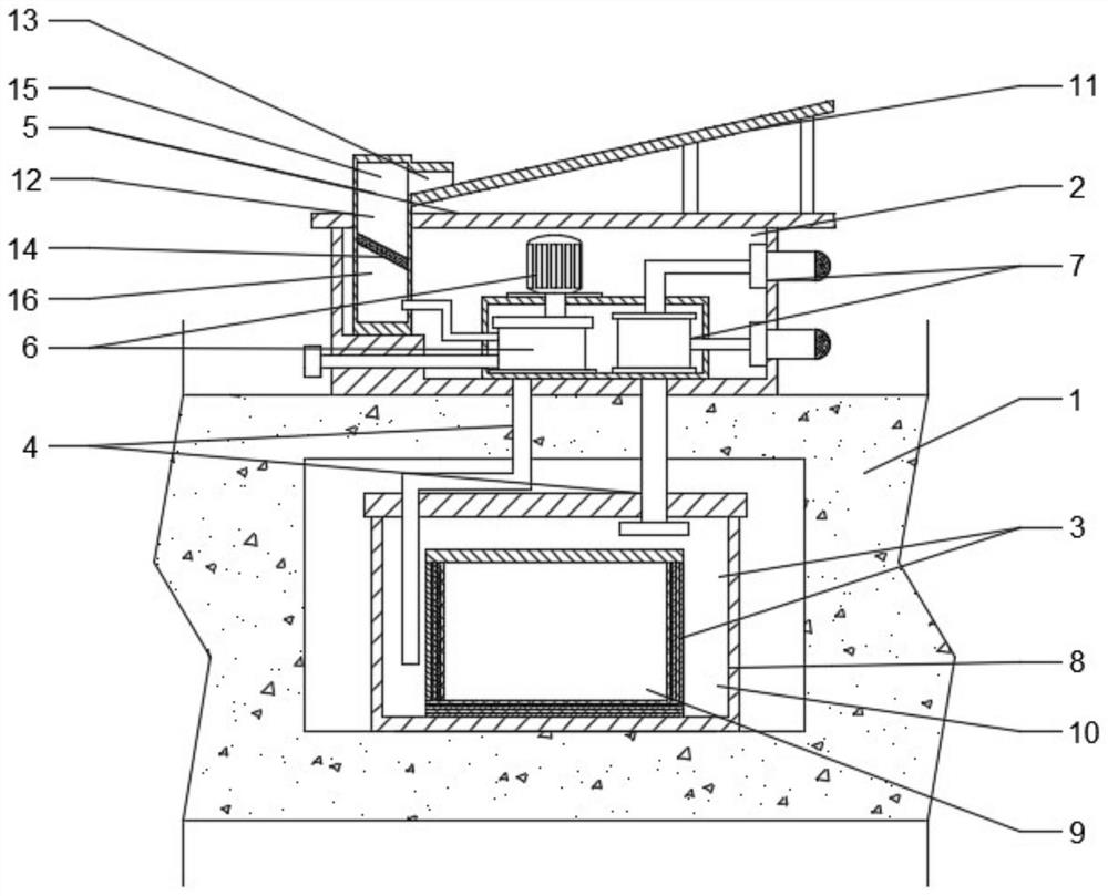 Sweet potato water cellaring device and method