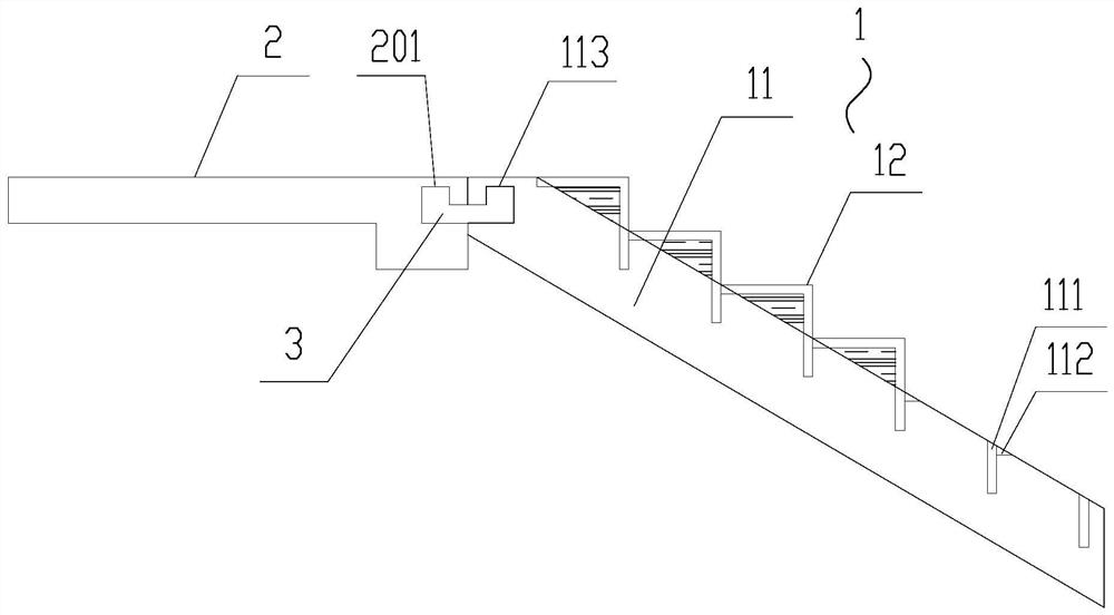 Precast beam type scissor stair and construction method thereof