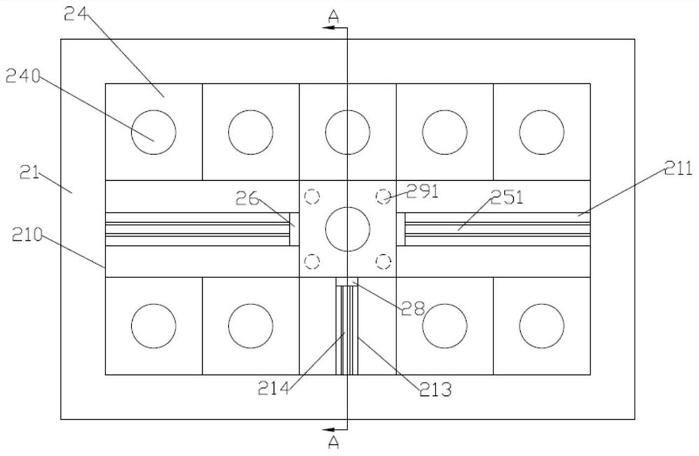 A drill rod storage device for drill rod replacement of a breaking hammer