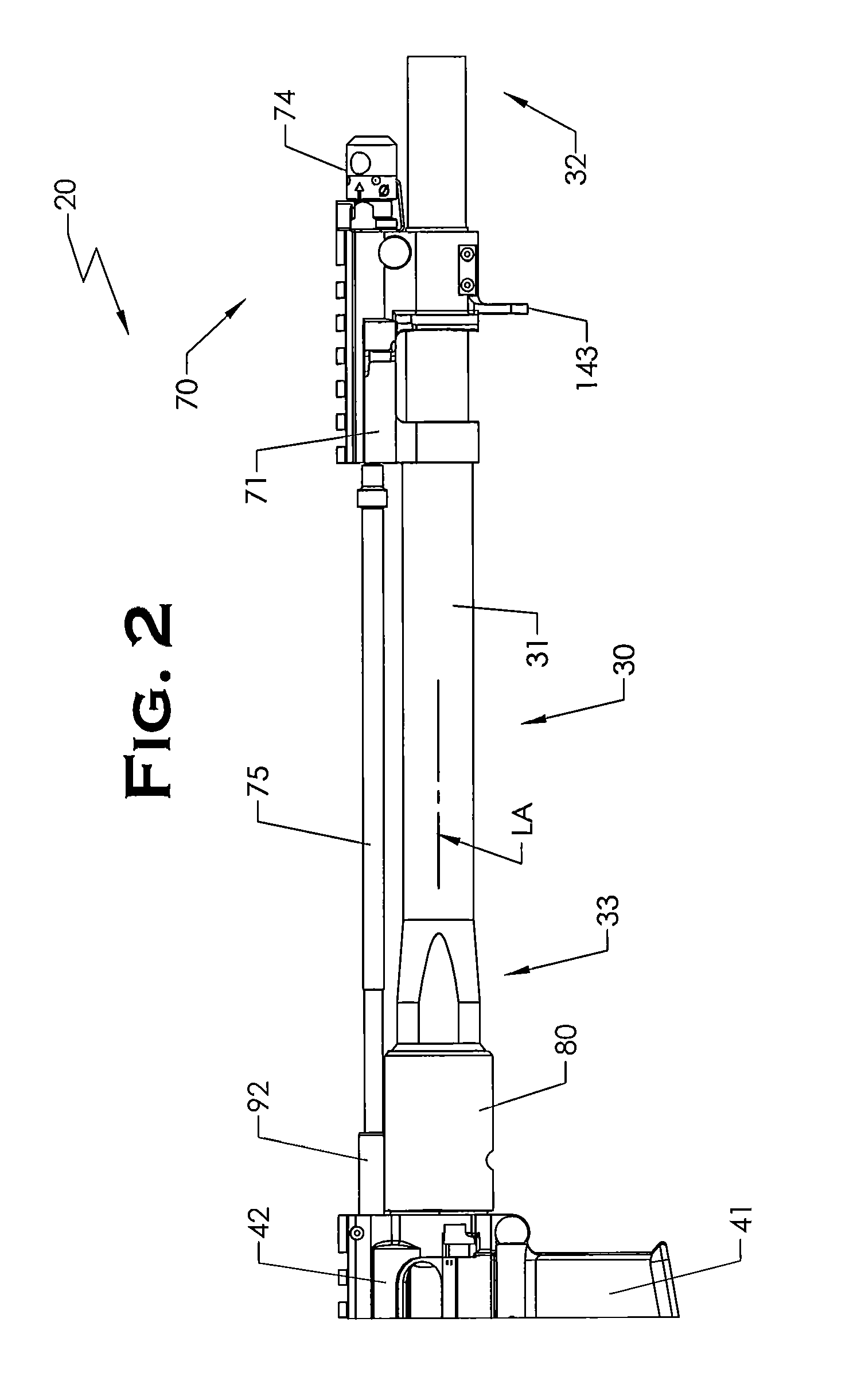 Firearm with quick coupling barrel system