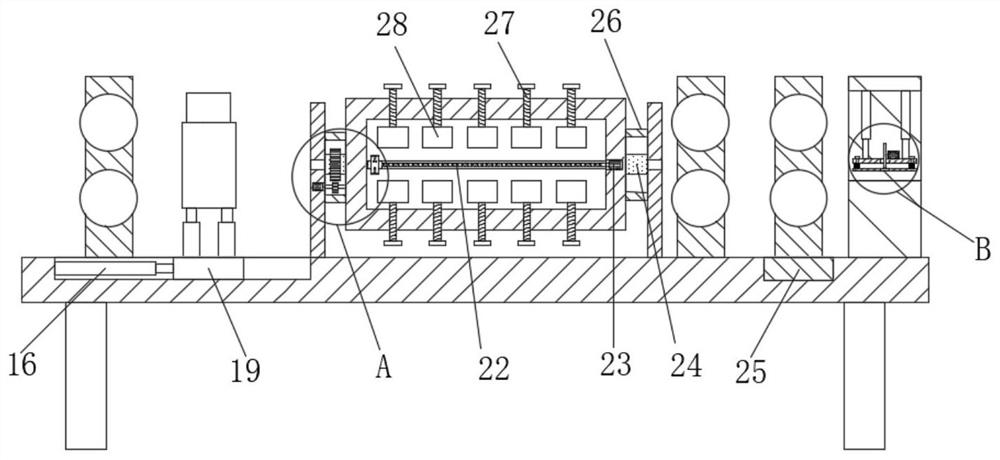 Straightening device for production of high-line hot-rolled plain round steel bars and using method thereof