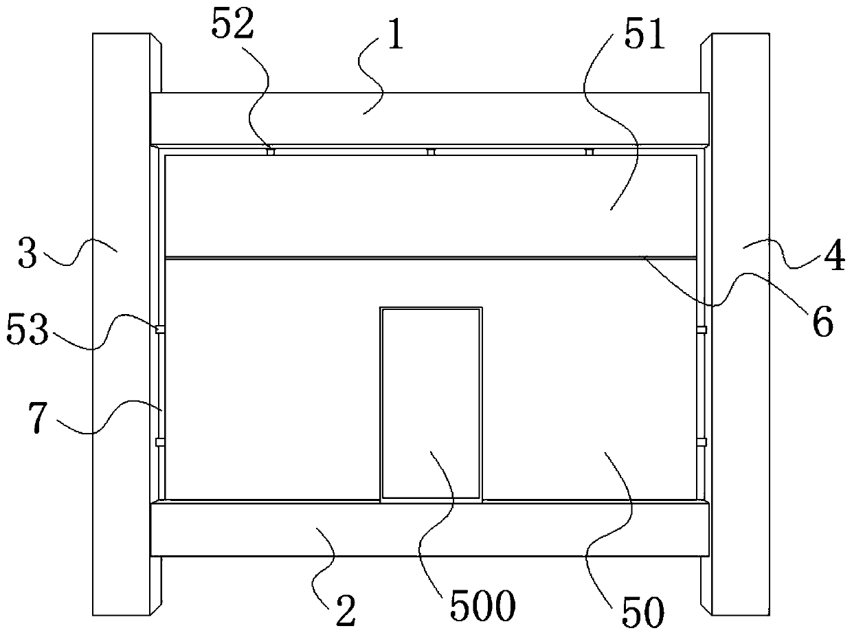 Assembly type wall structure with door or window and mounting method thereof