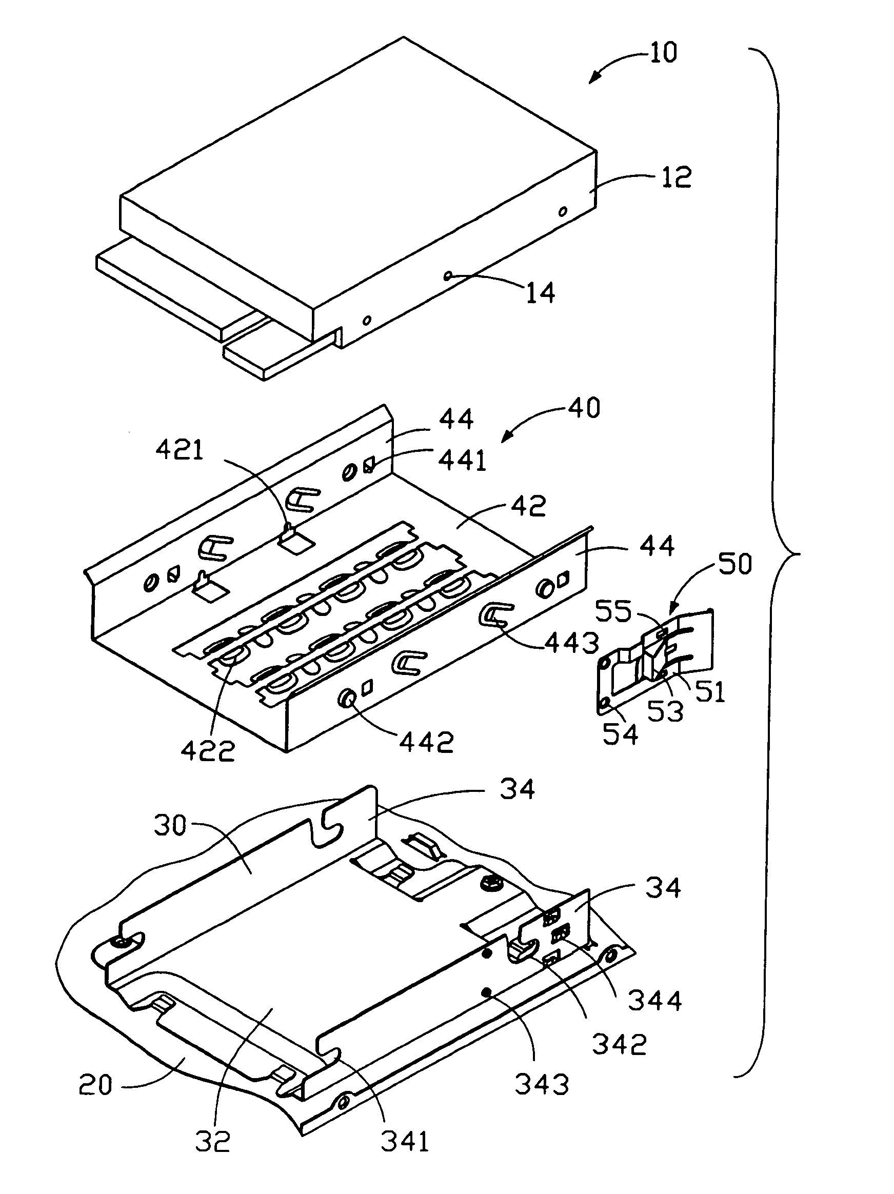Mounting apparatus for data storage device