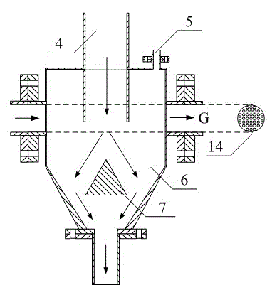 Device and method for separating CO2 by circulating fluidized bed chemical looping-combustion of coal and combustible solid waste