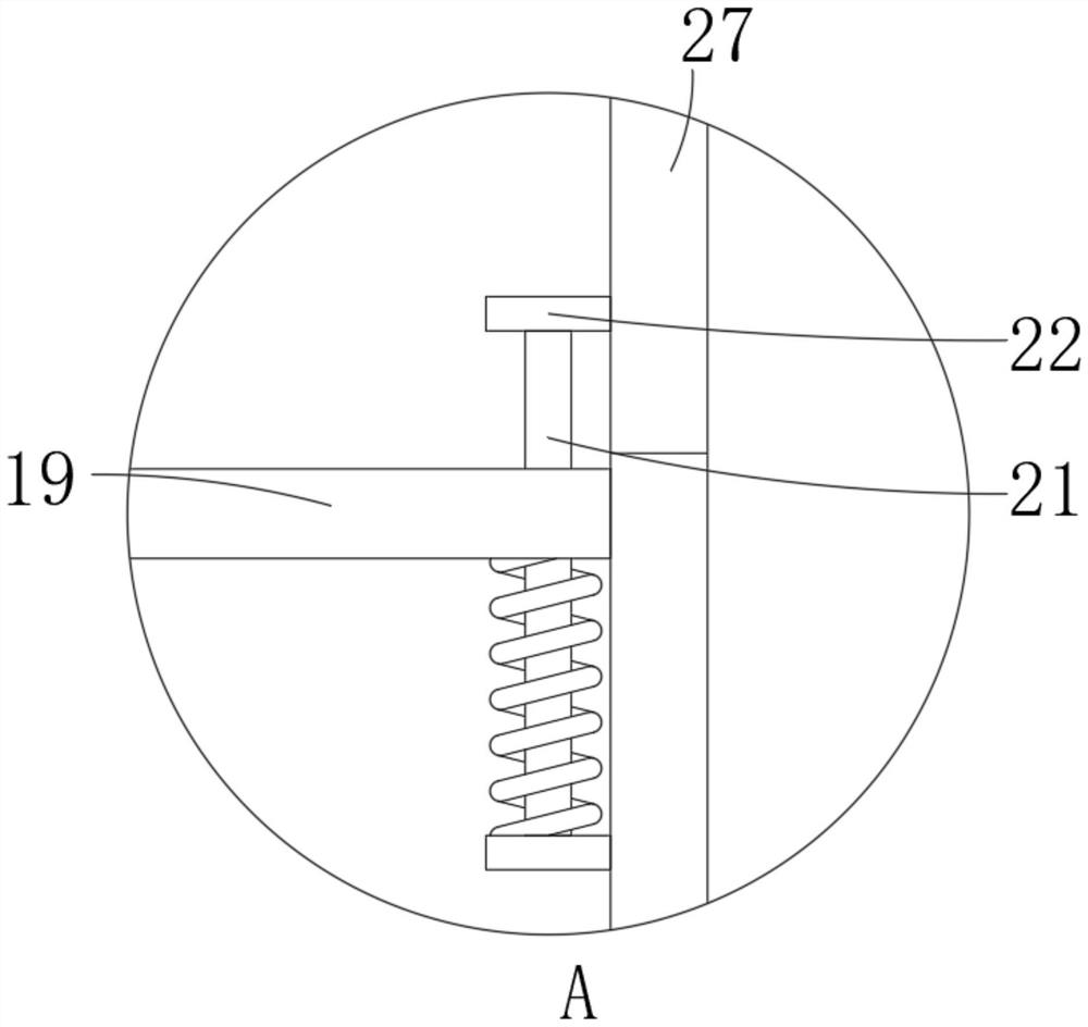 Dust removal device with metal impurity block removal function for grain processing