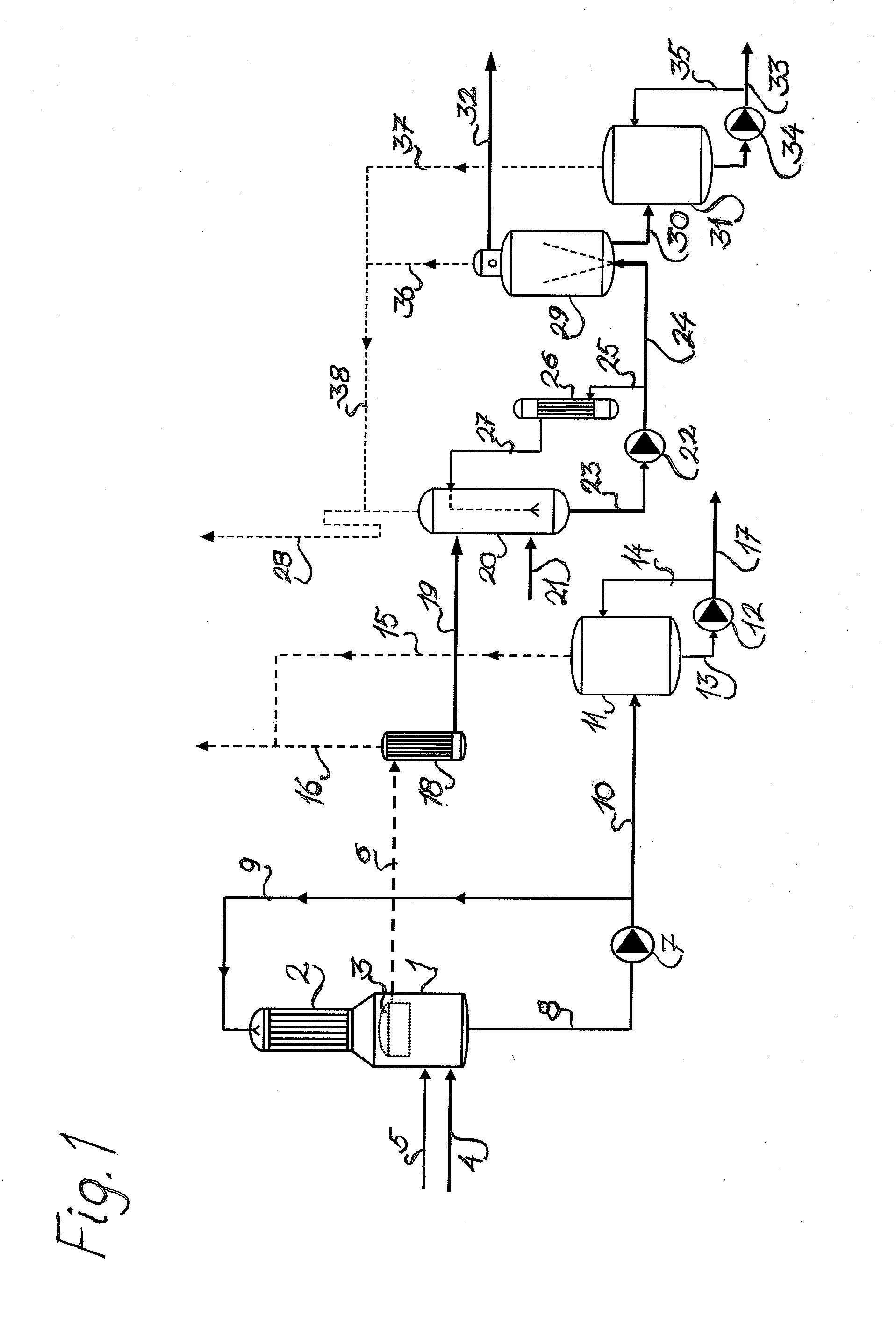 Method for extracting ammonium salt and methanol from a liquid obtained from foul condensates in a cellulose pulp mill