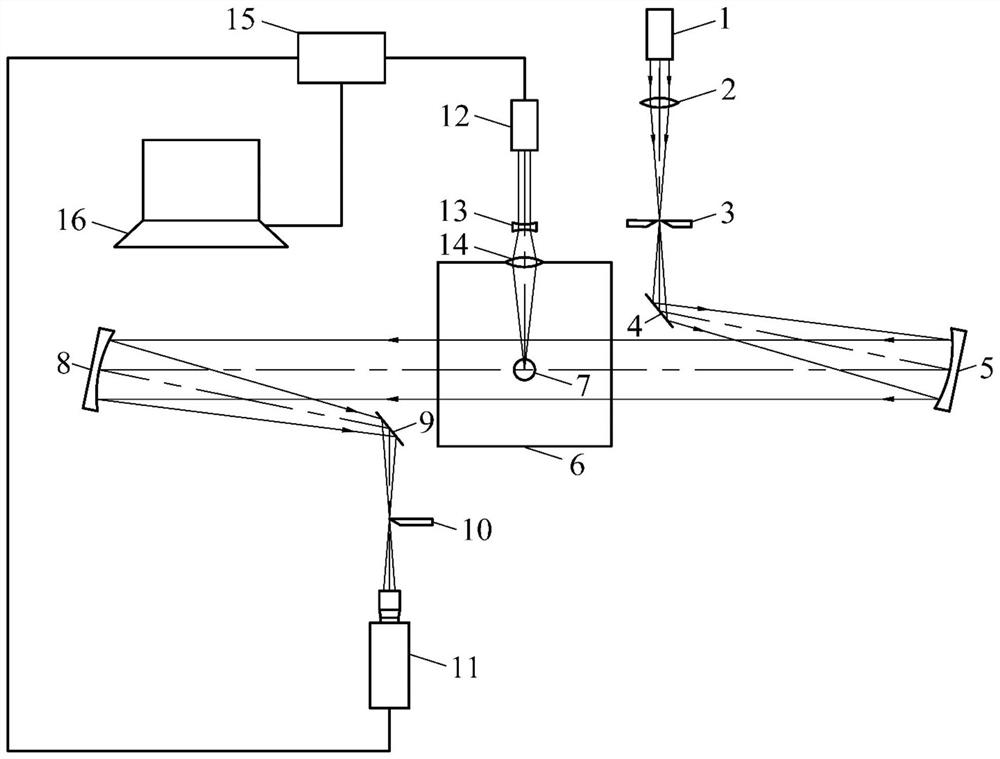 Compression wave observation experiment device in single-cavitation flow field