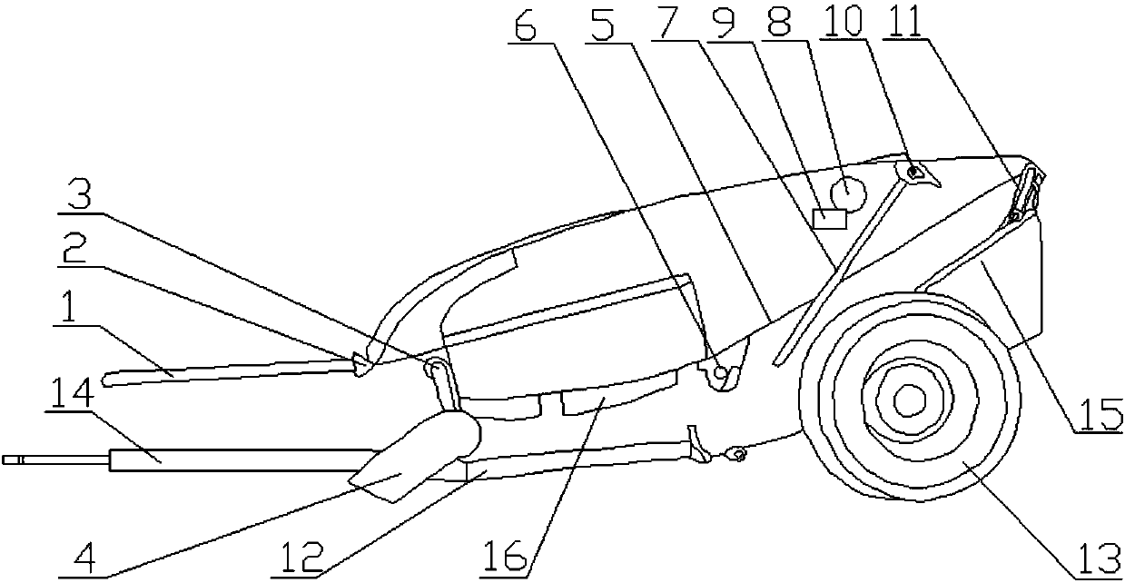 Remover for straw and weeds of tobacco field