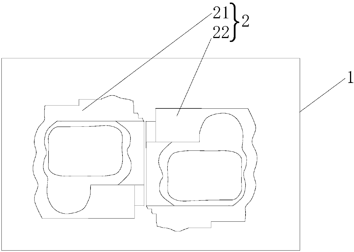 Casting mould for multi-way reversing valve