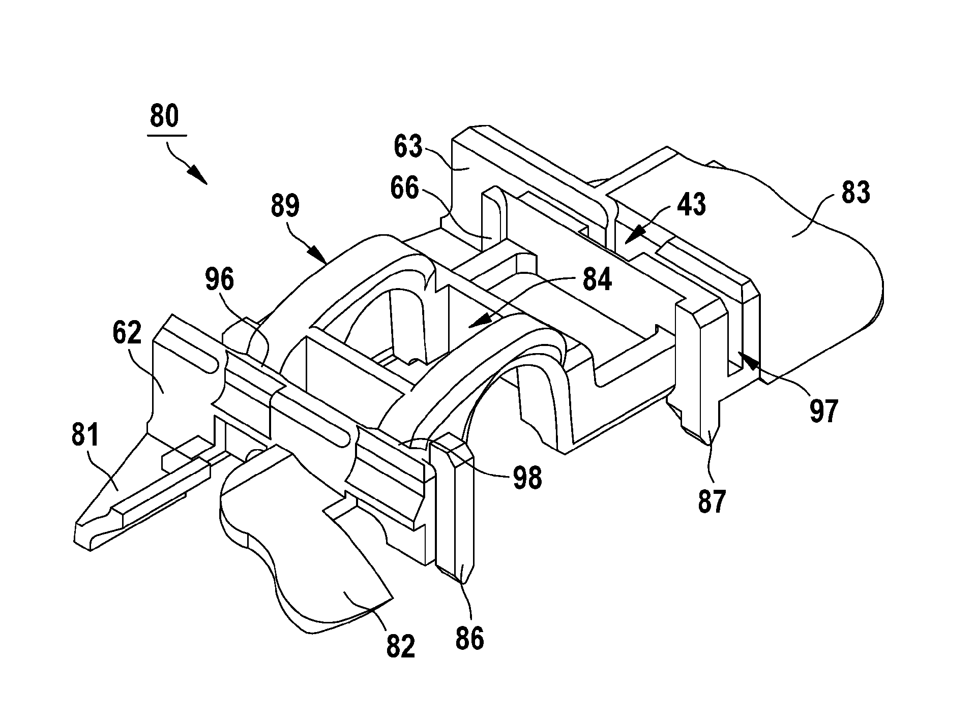 Wiper blade having connection component for linking to wiper arm