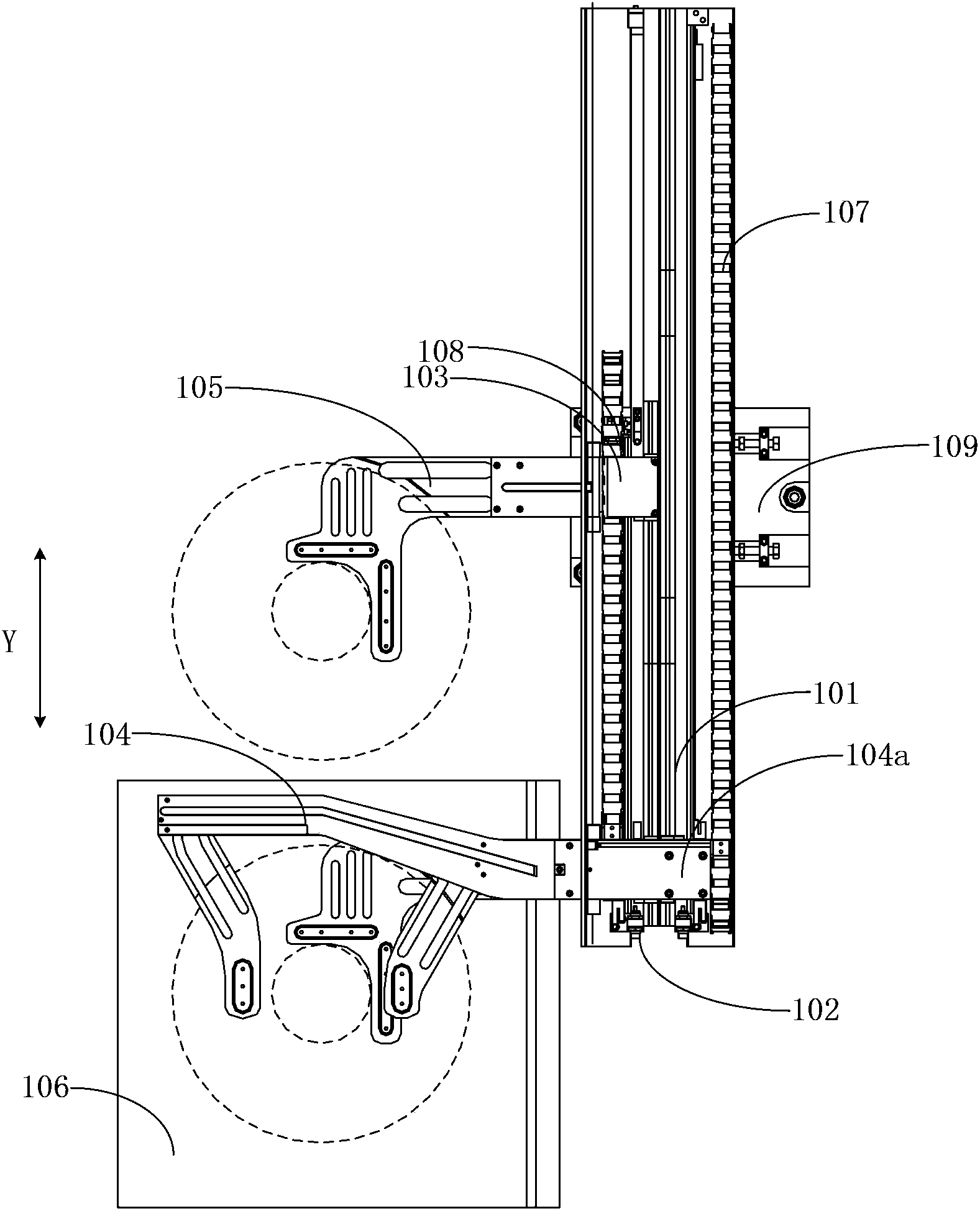 Silicon wafer linear exchange device and method