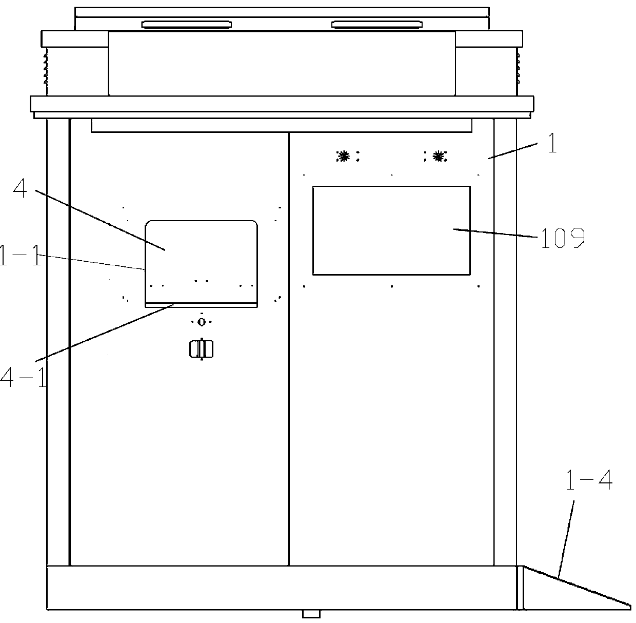 Intelligent garbage chamber with automatic dustbin replacing function