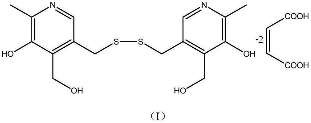 Crystal form of pyritinol maleate and preparation method thereof