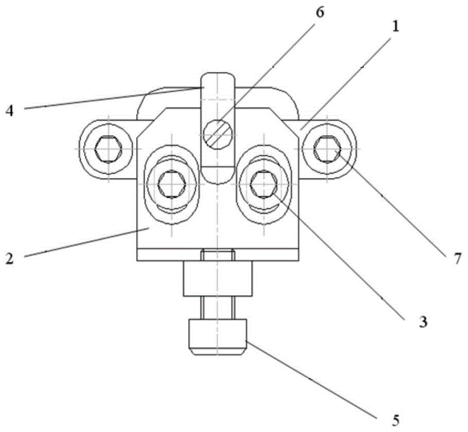 Positioning adjustment mechanism and method for adjusting light distribution mirror in hot plate welding lamp