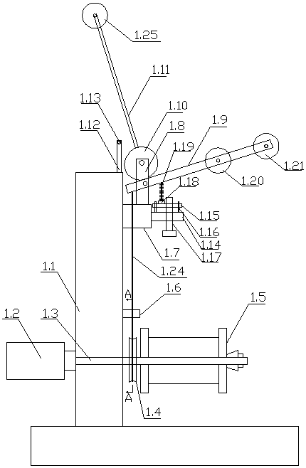Pay-off self-adaptive coaxial cable pay-off device and pay-off method