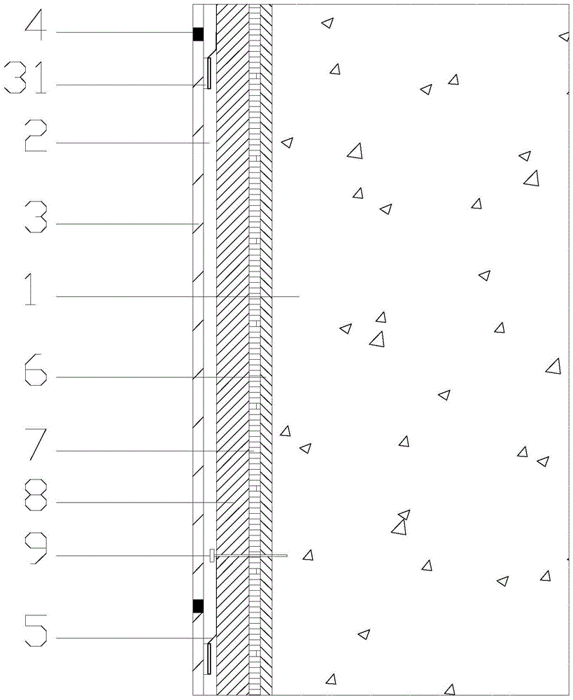 Construction method of building ceramic thin plate hanging structure