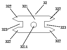 Guiding transmission shaft structure with cutting knife