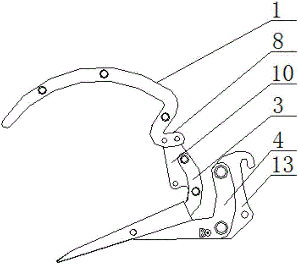 Novel rapidly-replaceable high hay-unloading fork