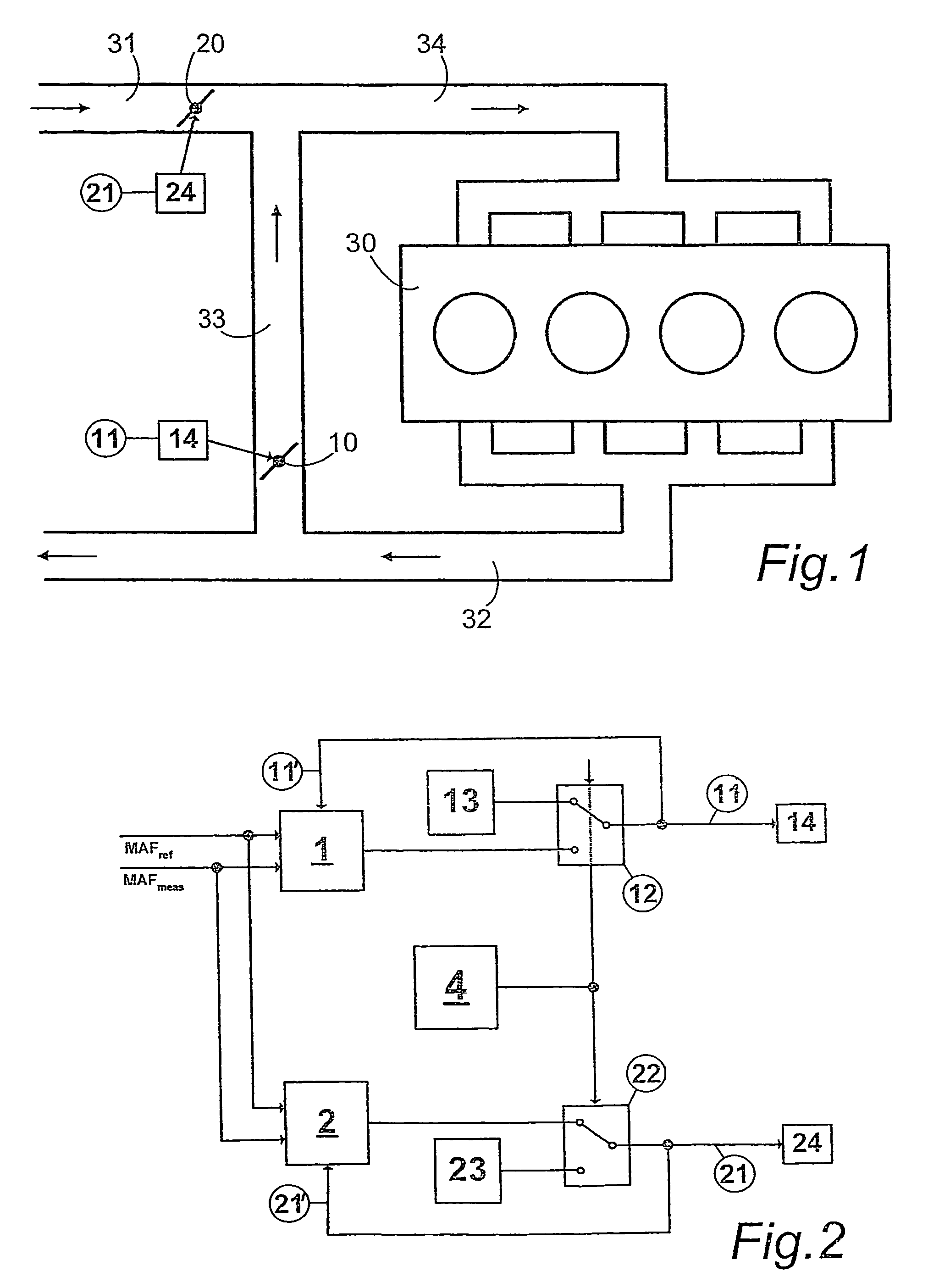 Method for controlling the air system in an internal combustion engine
