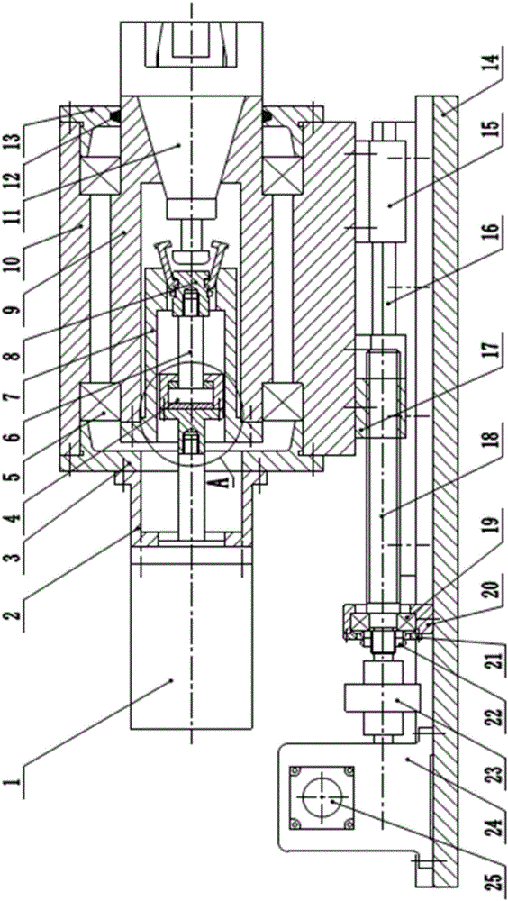 Tensioning clamp for sheet-type part subjected to rotary milling processing