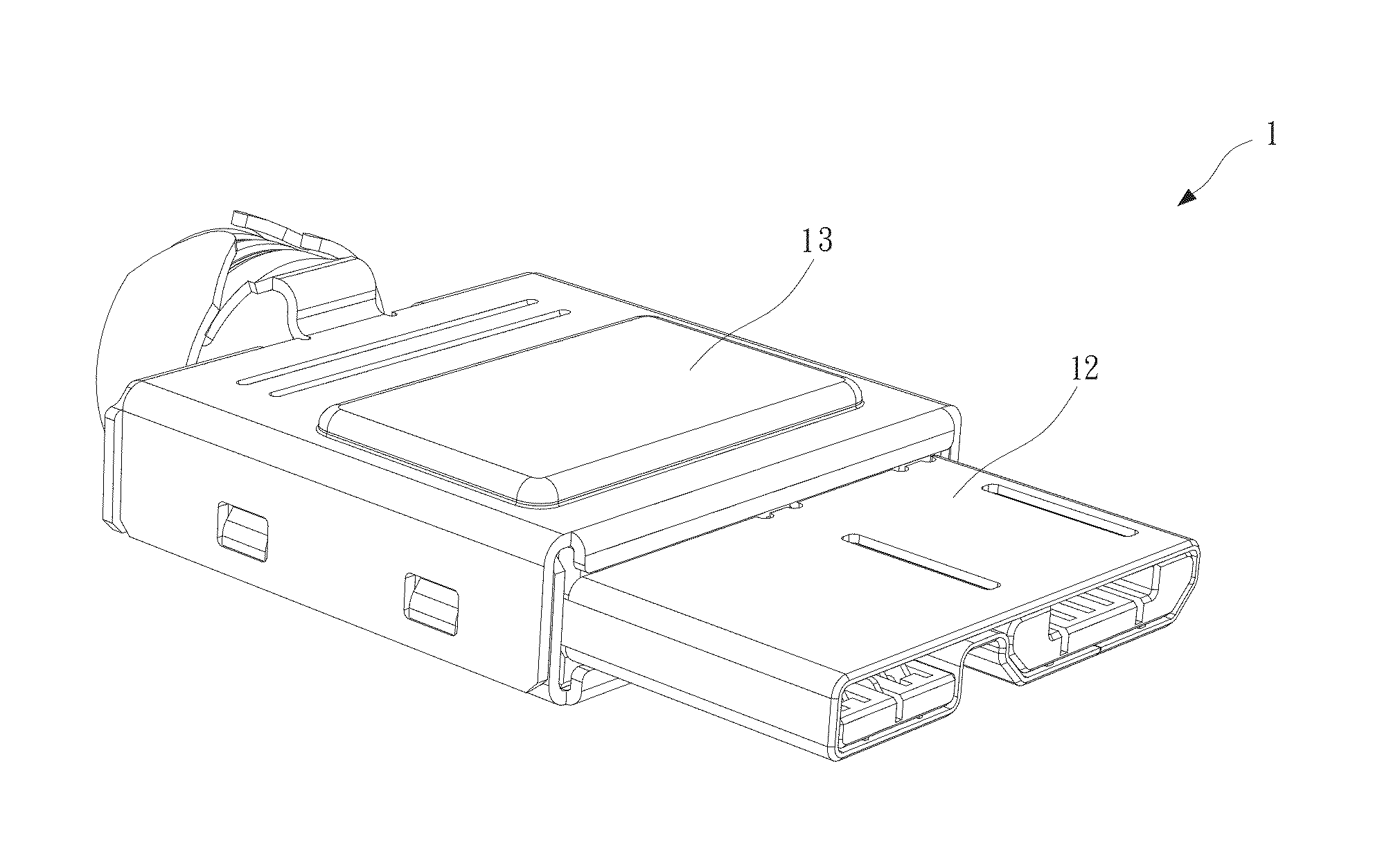 Connector with low near end crosstalk