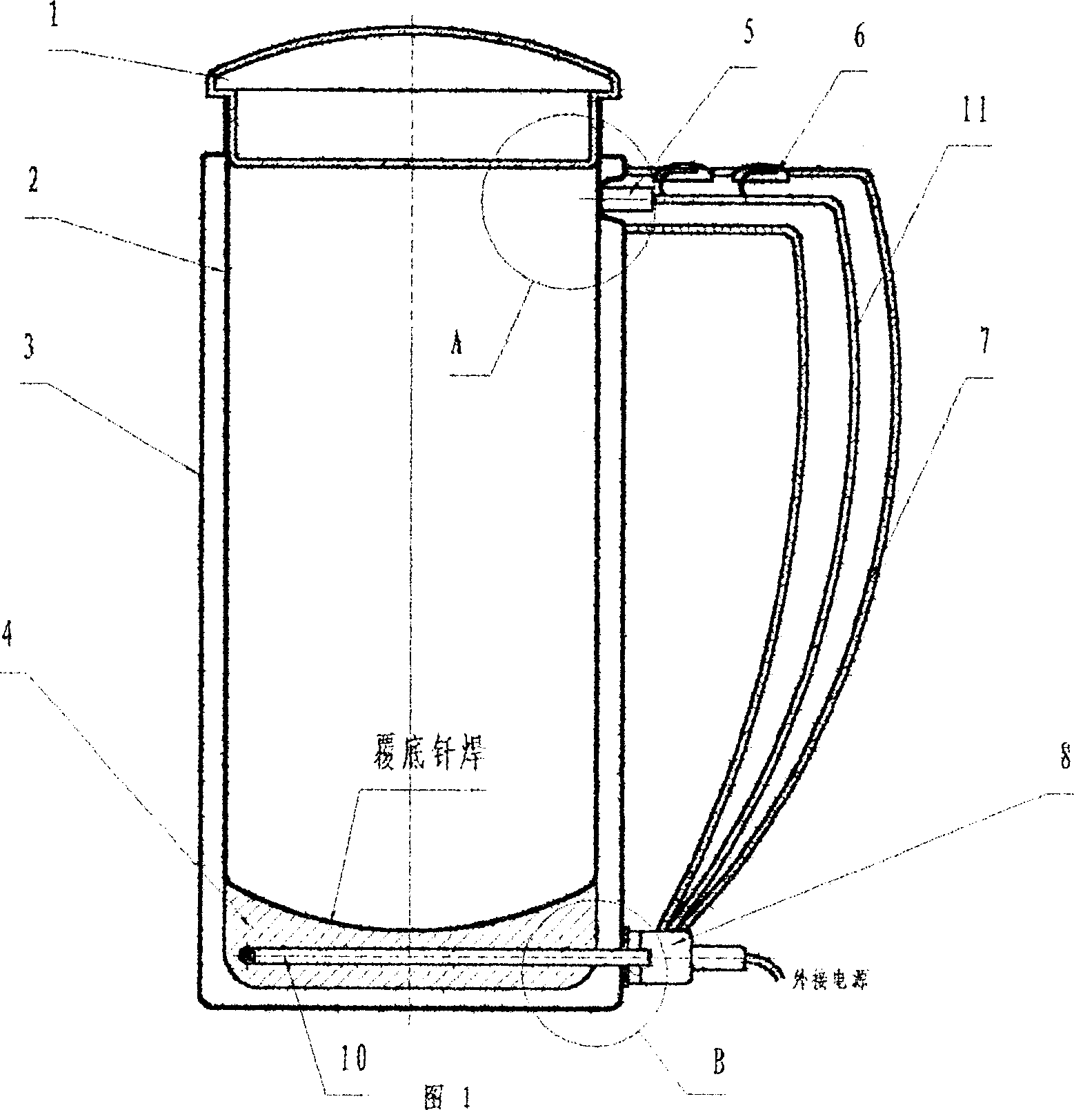 Vacuum electric heat-insulation vessel and vacuum welding process