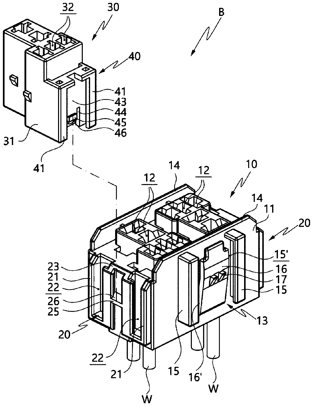 Extendable multi-block and box for car having same