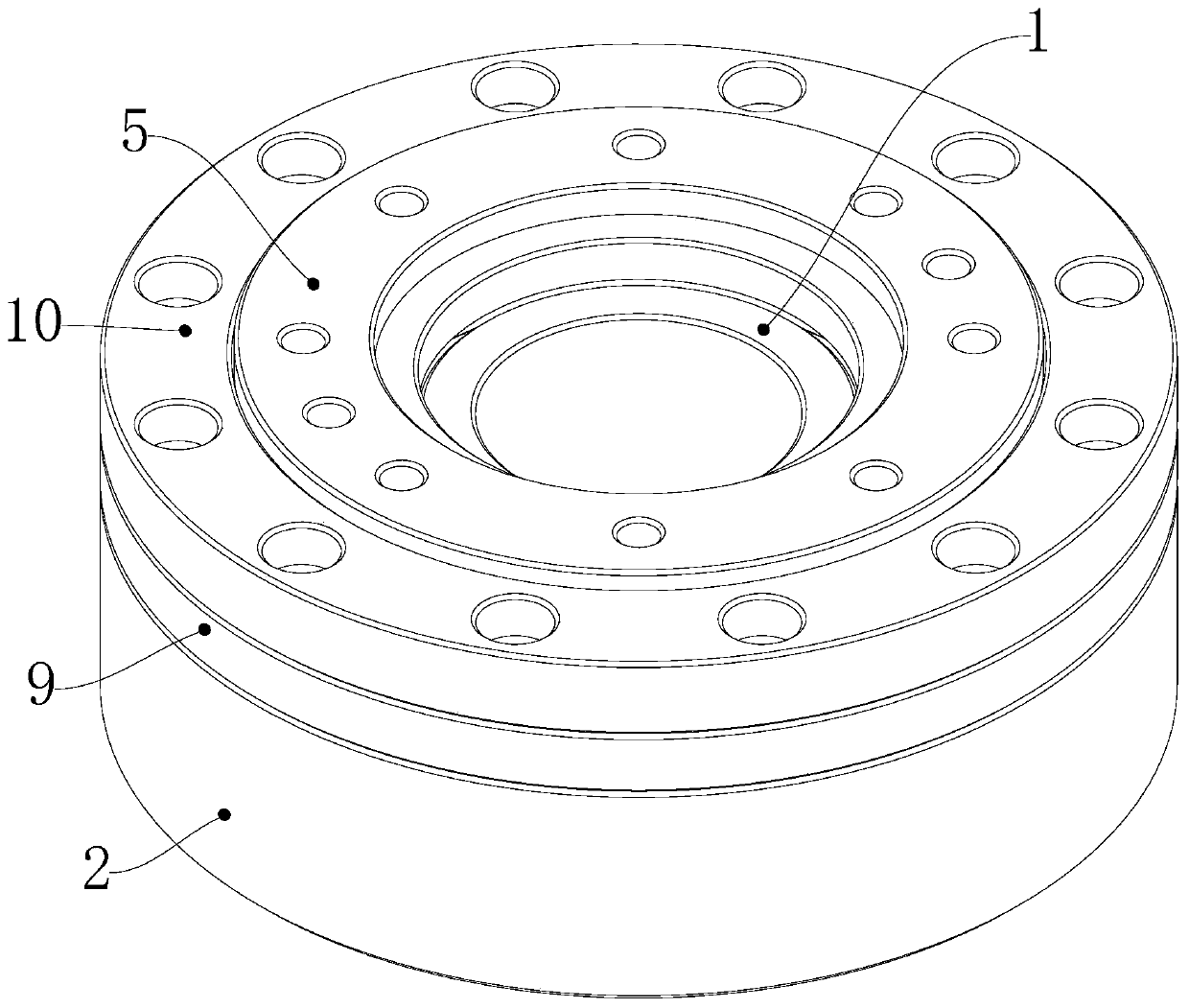 Double-wave-line ball deceleration bearing with high rotary precision