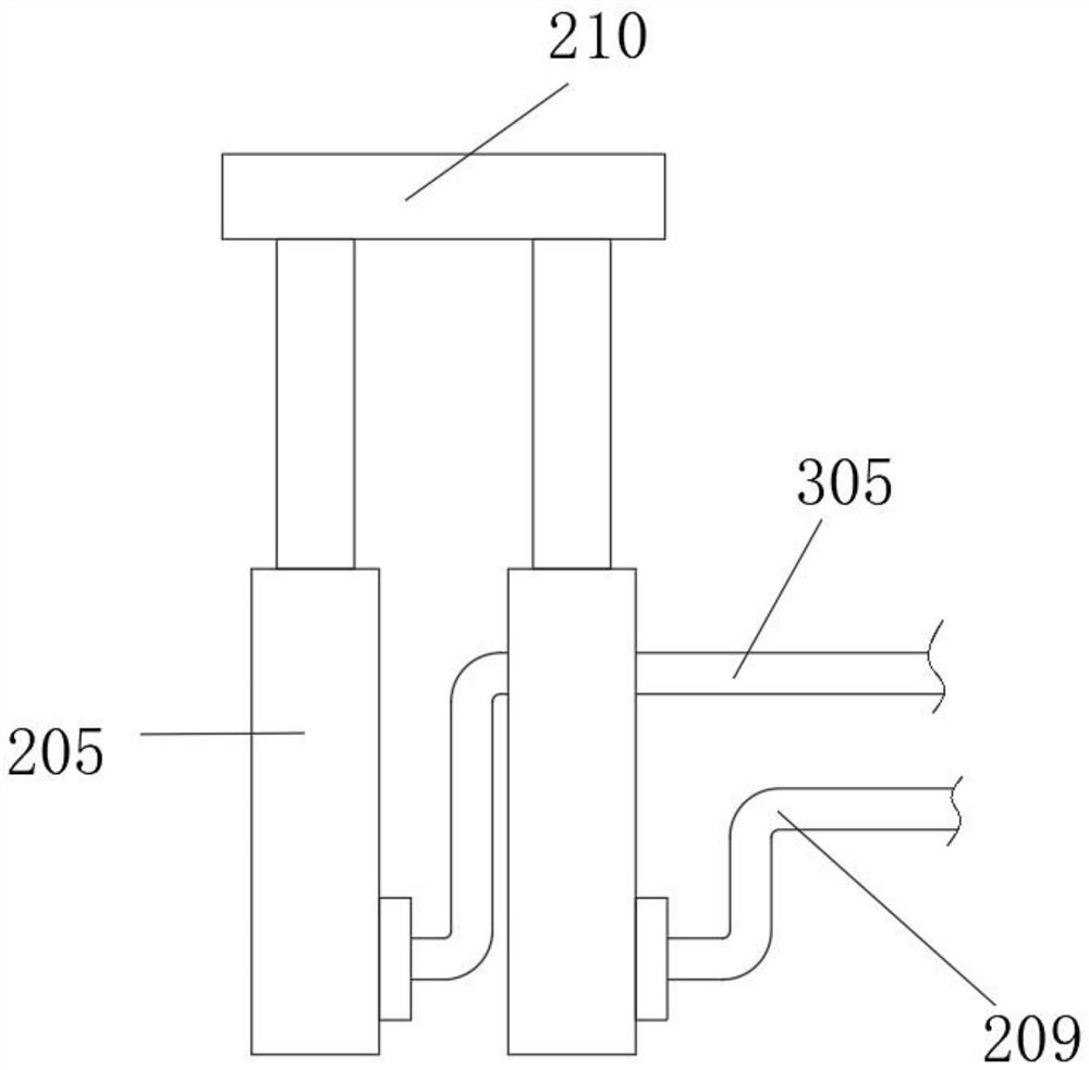 Axial position adjusting mechanism for eccentric bearing of full-oilless vortex air compressor