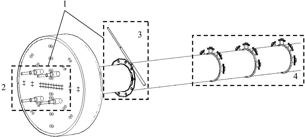 Active source three-dimensional seismic advanced geological detection device and method in tunnel boring machine