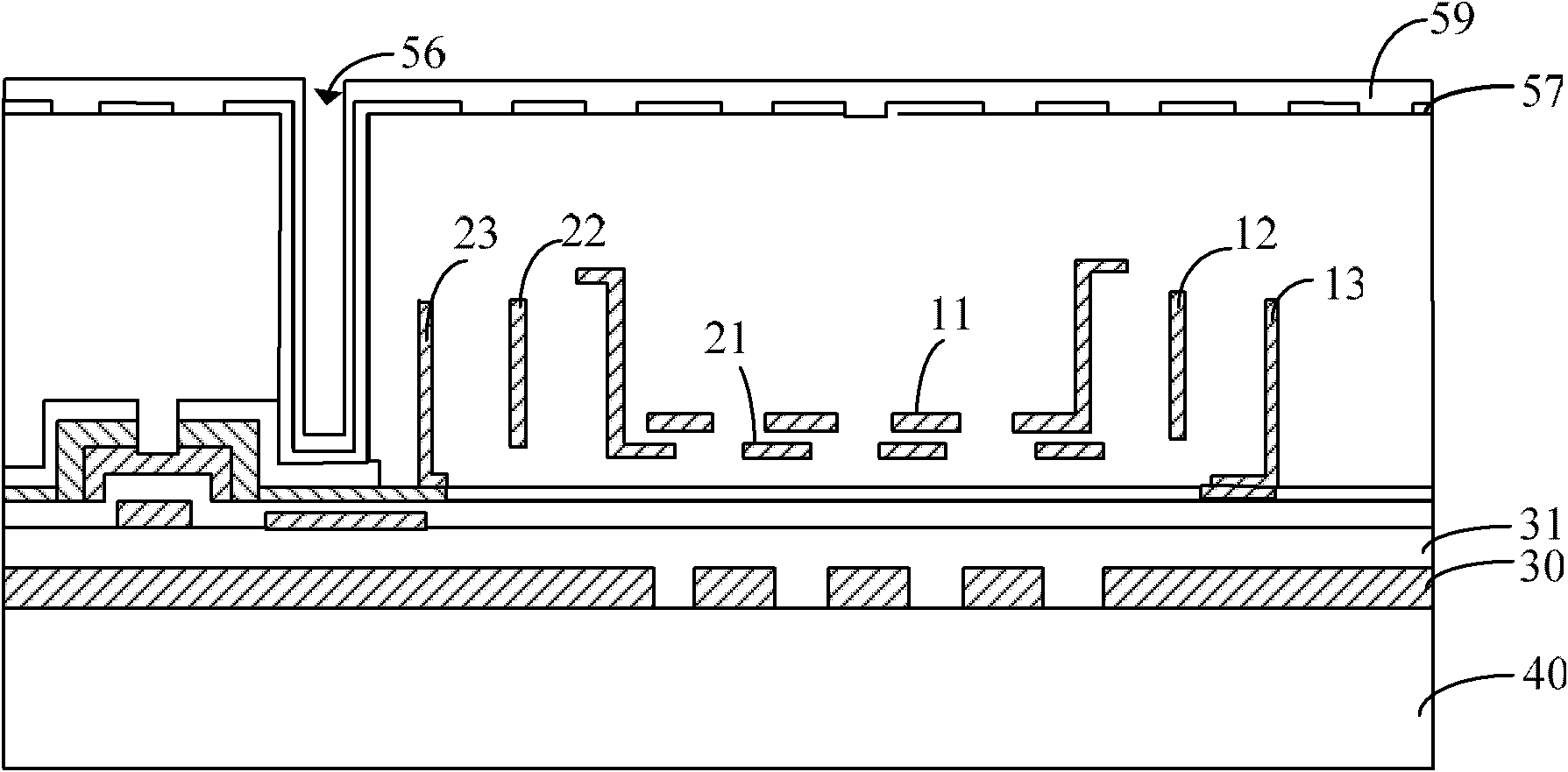 Display device with mems light valve and method of forming the same