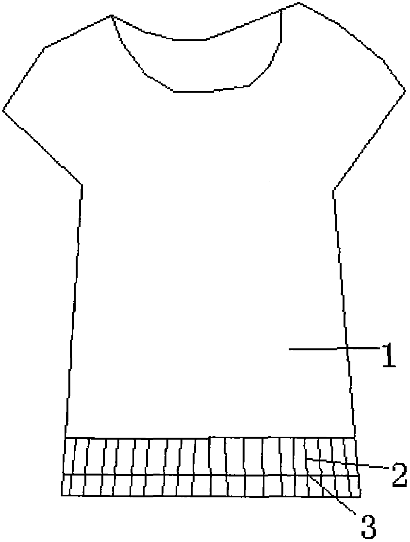 Radiation-proof short sleeve shirt with rubber band and metal wire