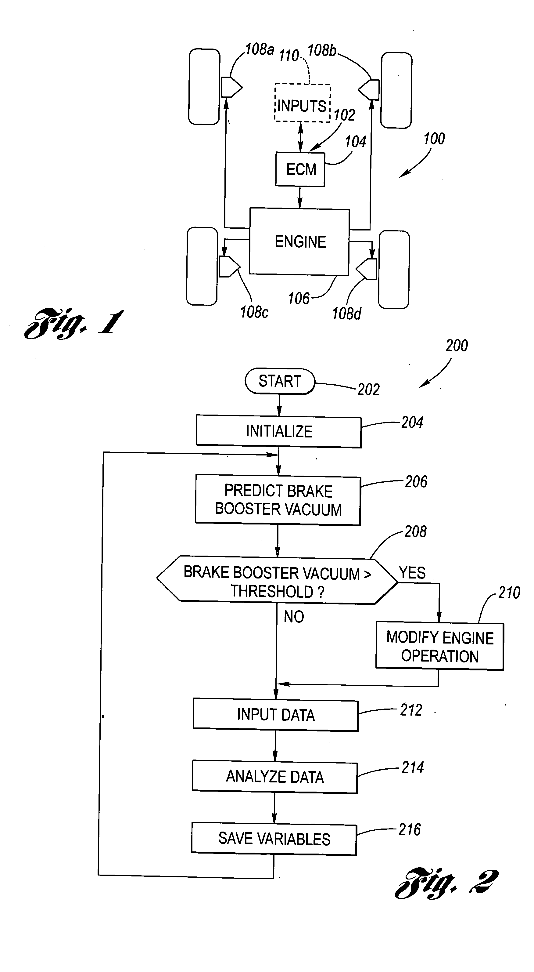 Brake booster vacuum prediction algorithm and method of use therefor