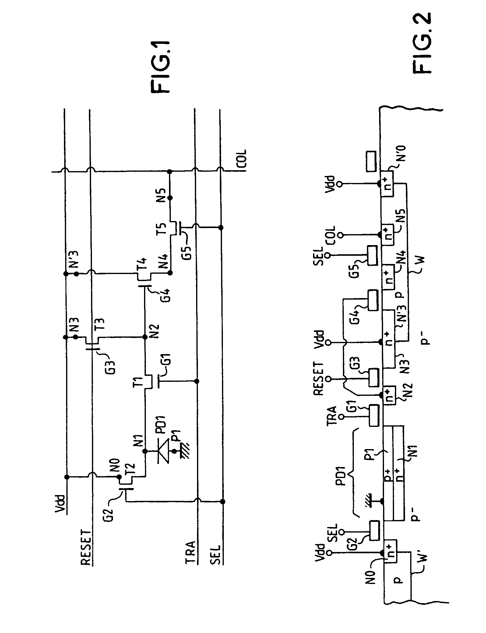 Matrix image recorder with image sensor and a plurality of row conductors
