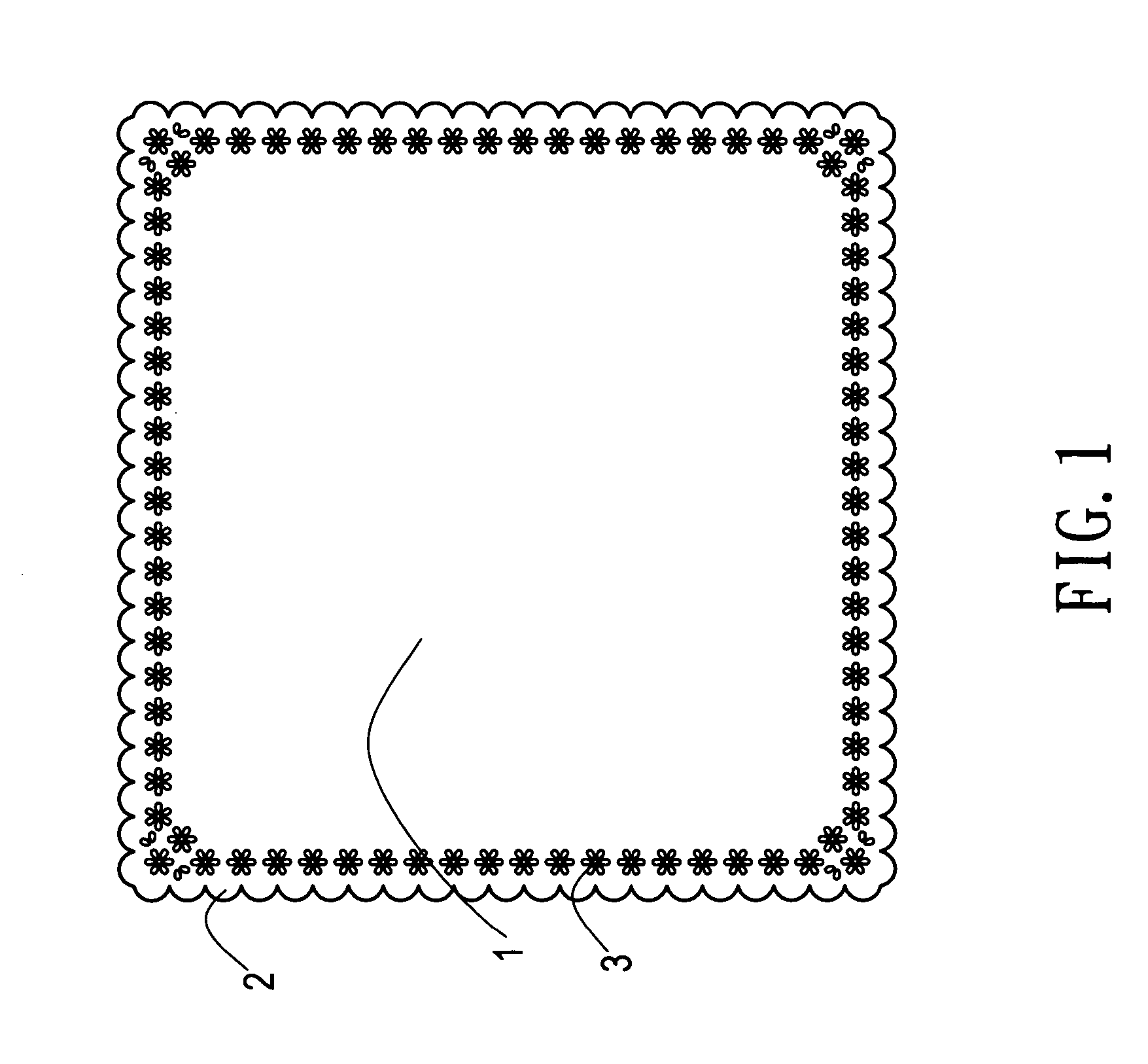 Structure of napkin having laces and method for making the same