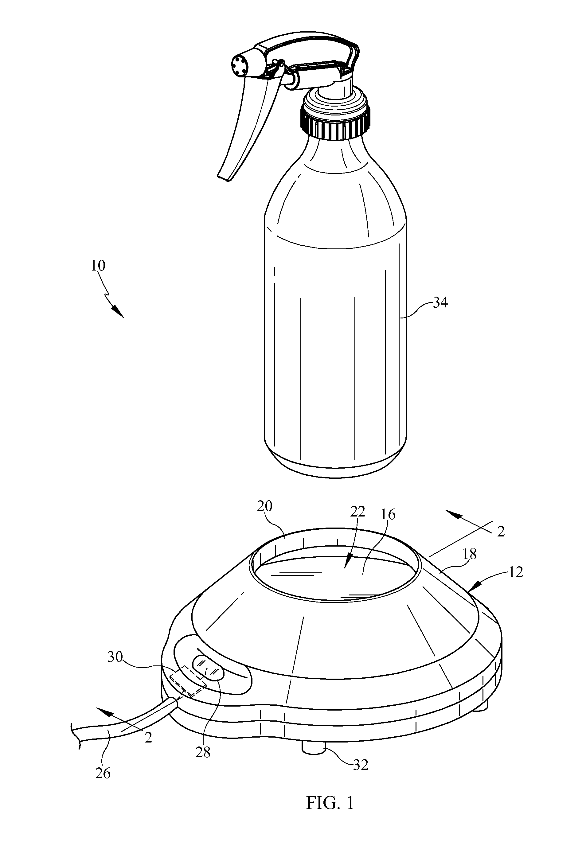 Spray bottle warming system