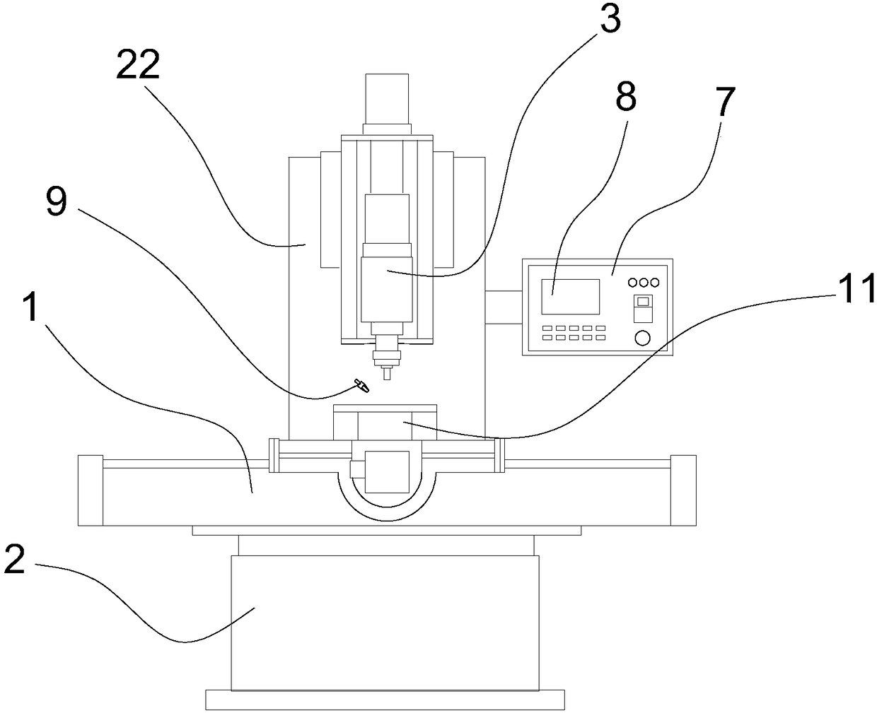 Ultrathin tempered glass automatic drilling machine tool based on binocular camera shooting and recognition