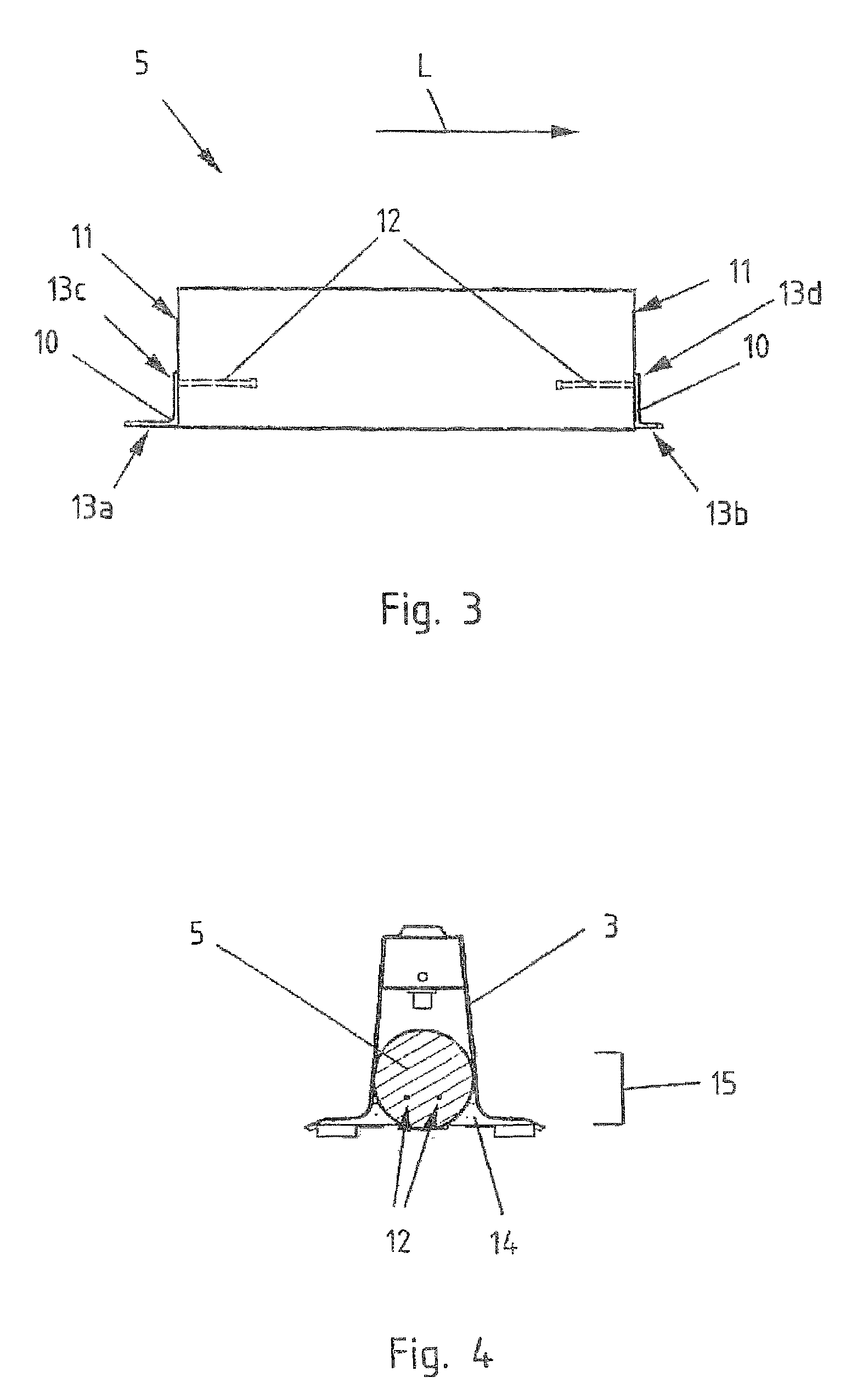 Vehicle restraint system with weighting body