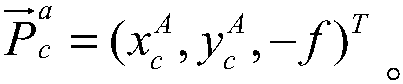 Ground detection method for IMU (Inertial Measurement Unit) collimation axis errors of area array camera