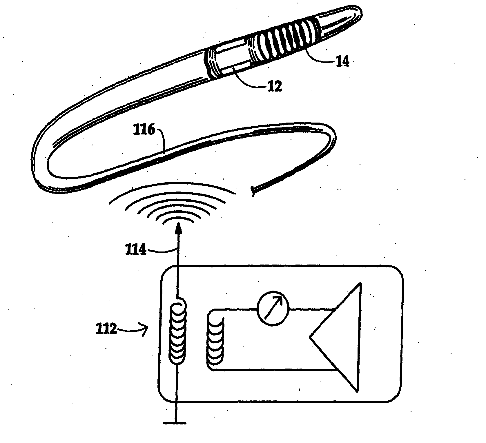 System including guidewire for detecting fluid pressure