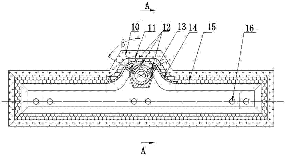 Beam blank continuous casting tundish turbulence controller and installation method thereof