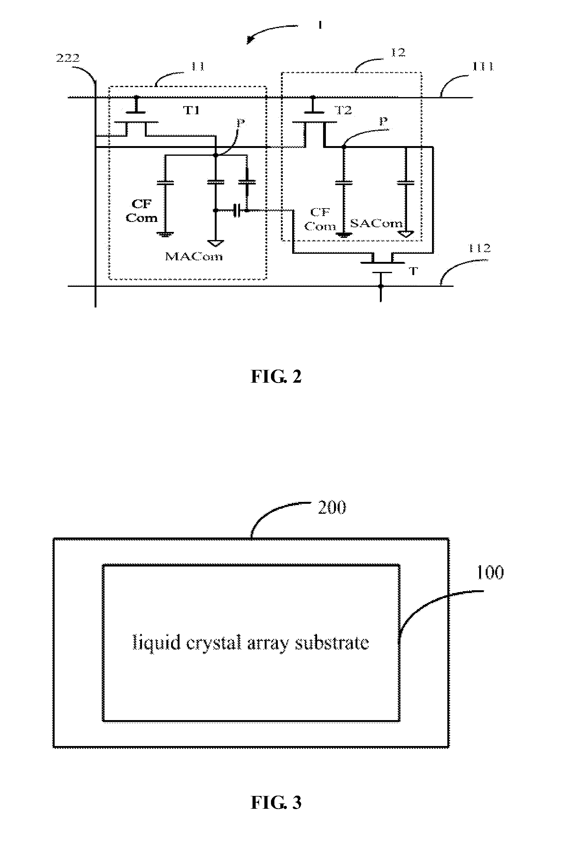 Liquid crystal array substrate, electronic device, and method for testing liquid crystal array substrate