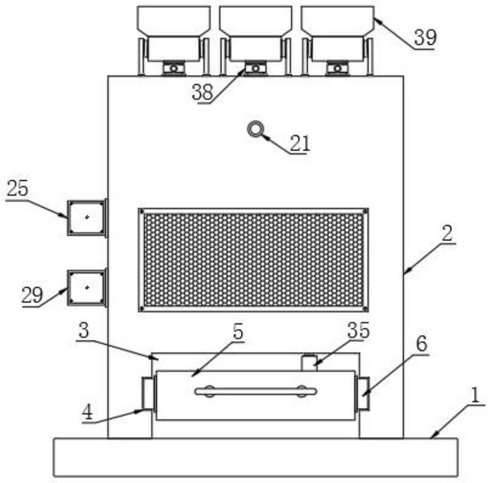 Raw material screening device for yak milk processing and using method