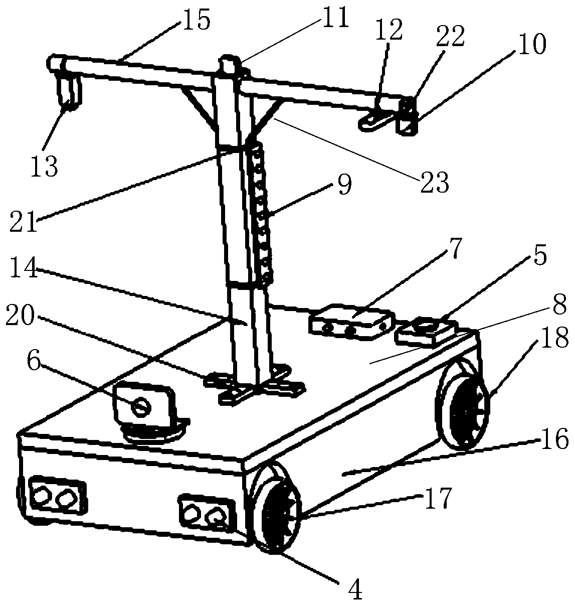 Field-based high-throughput crop phenotype robot and control system thereof