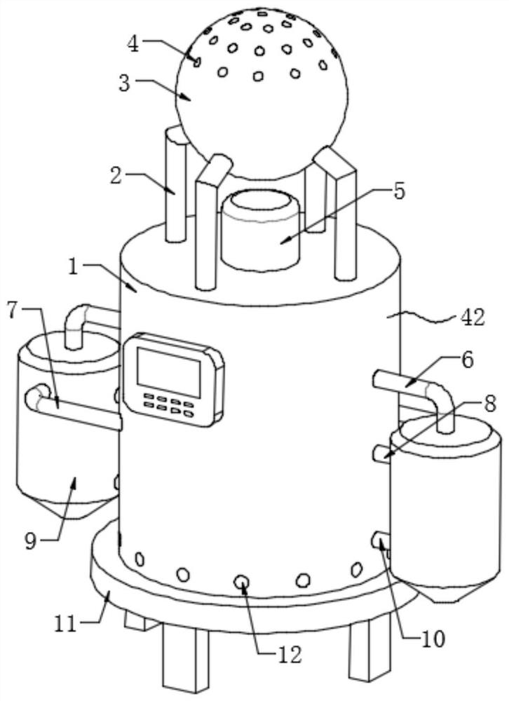 Air purification device for environmental pollution control