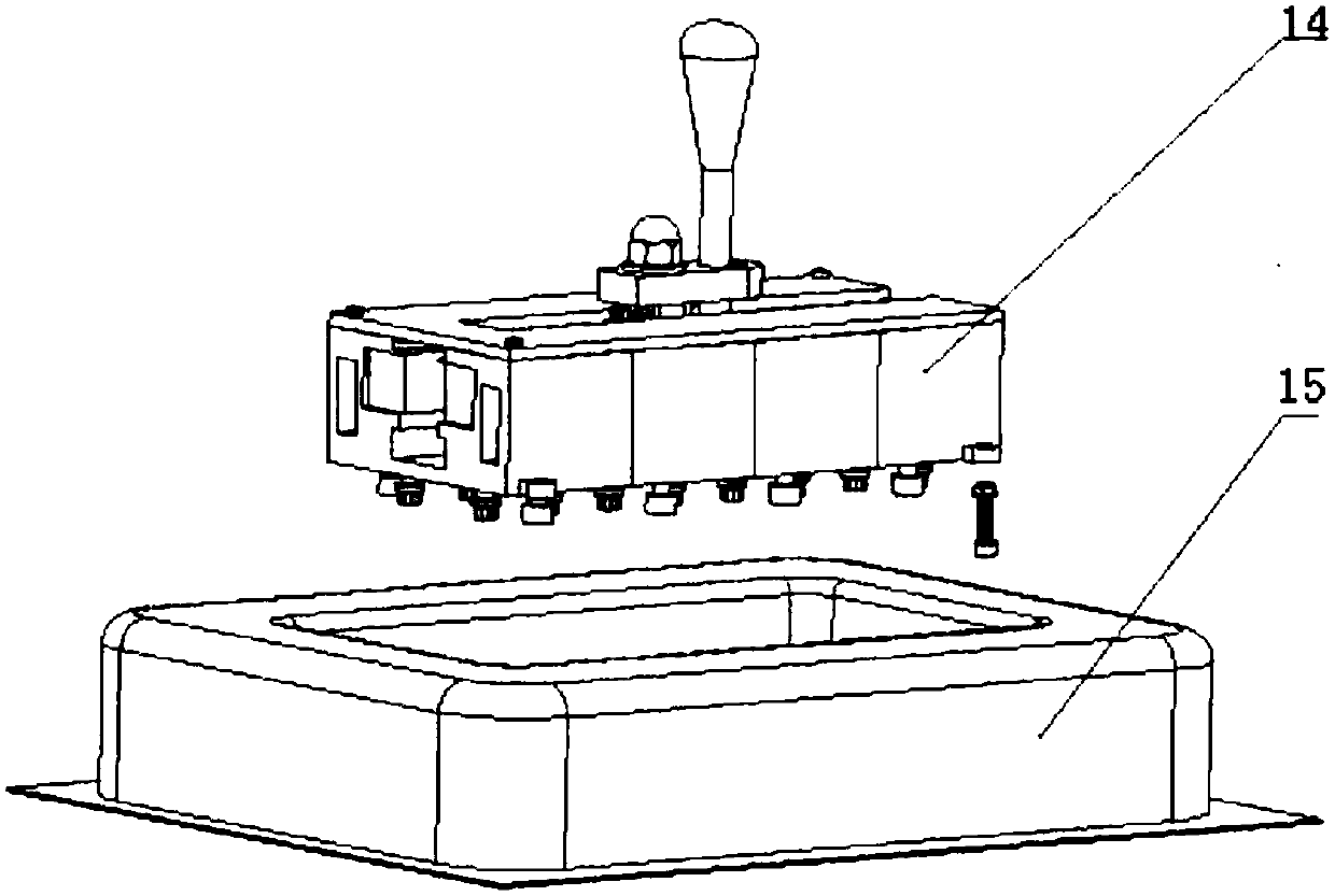 Automatic control gear shifting device based on linear motor