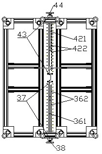 A crutch impact strength testing machine