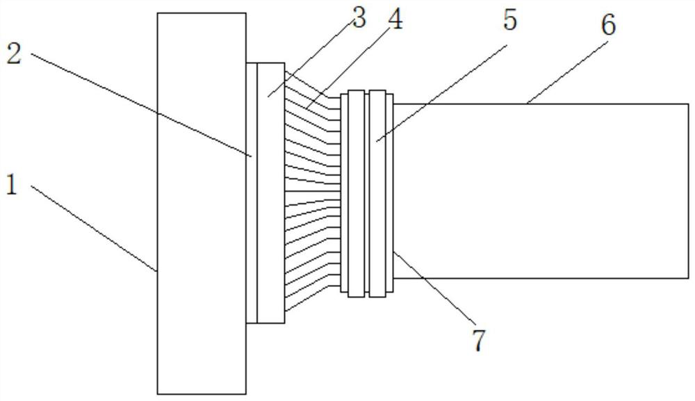 A kiln tail sealing device for cement processing