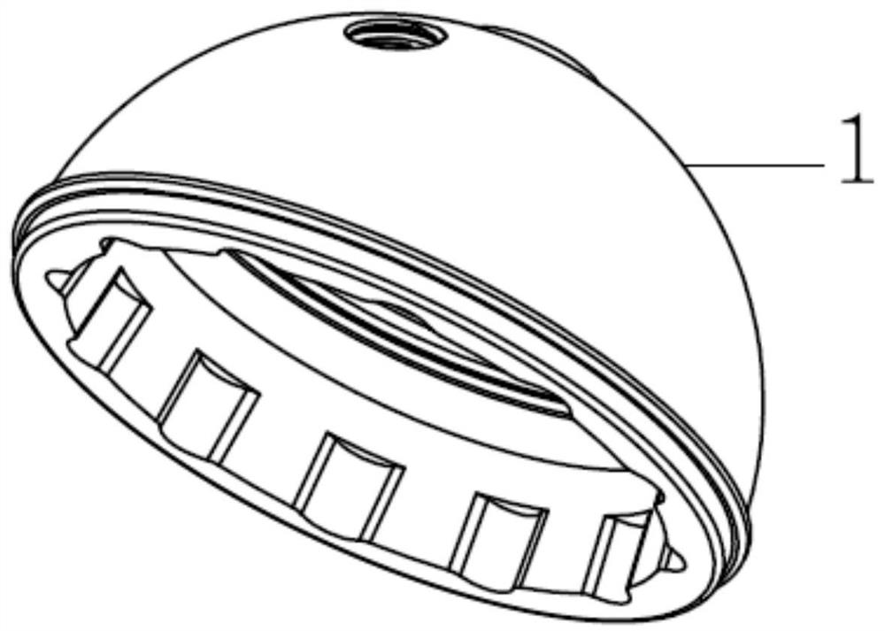 Three-dimensional metal outer cup and manufacturing method